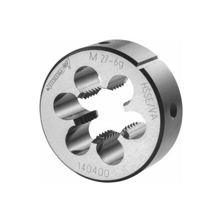 Garant M27X3 HSS-E Round Die, for High Tensile Steels, Closed/Pre-Slit Form 140400 M27